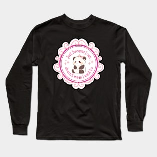 Sad Panda Long Sleeve T-Shirt